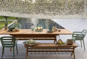 Où installer votre table de salon de jardin