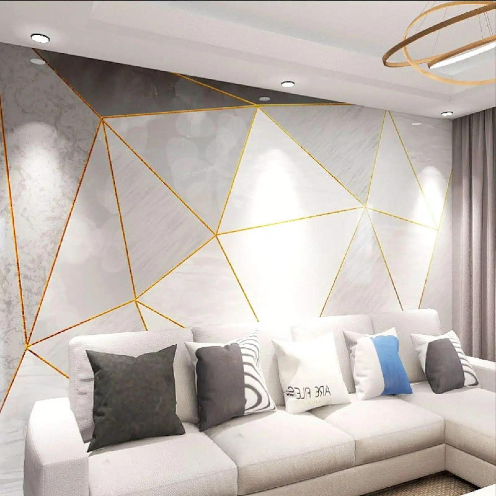 Papier peint marbre : transformez votre salon avec une décoration murale époustouflante !