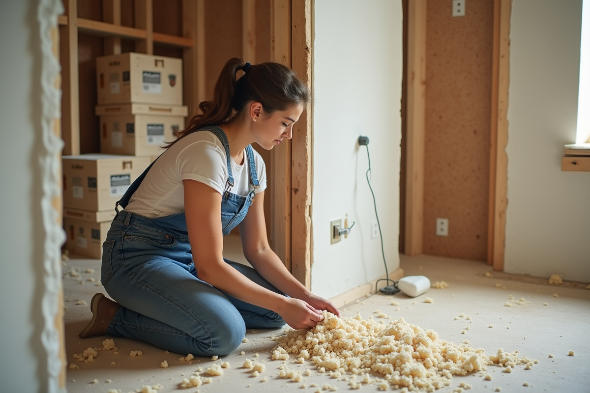 Jeune femme posant de l