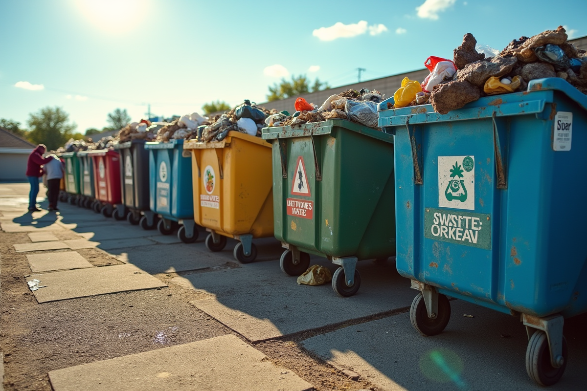 déchets benne