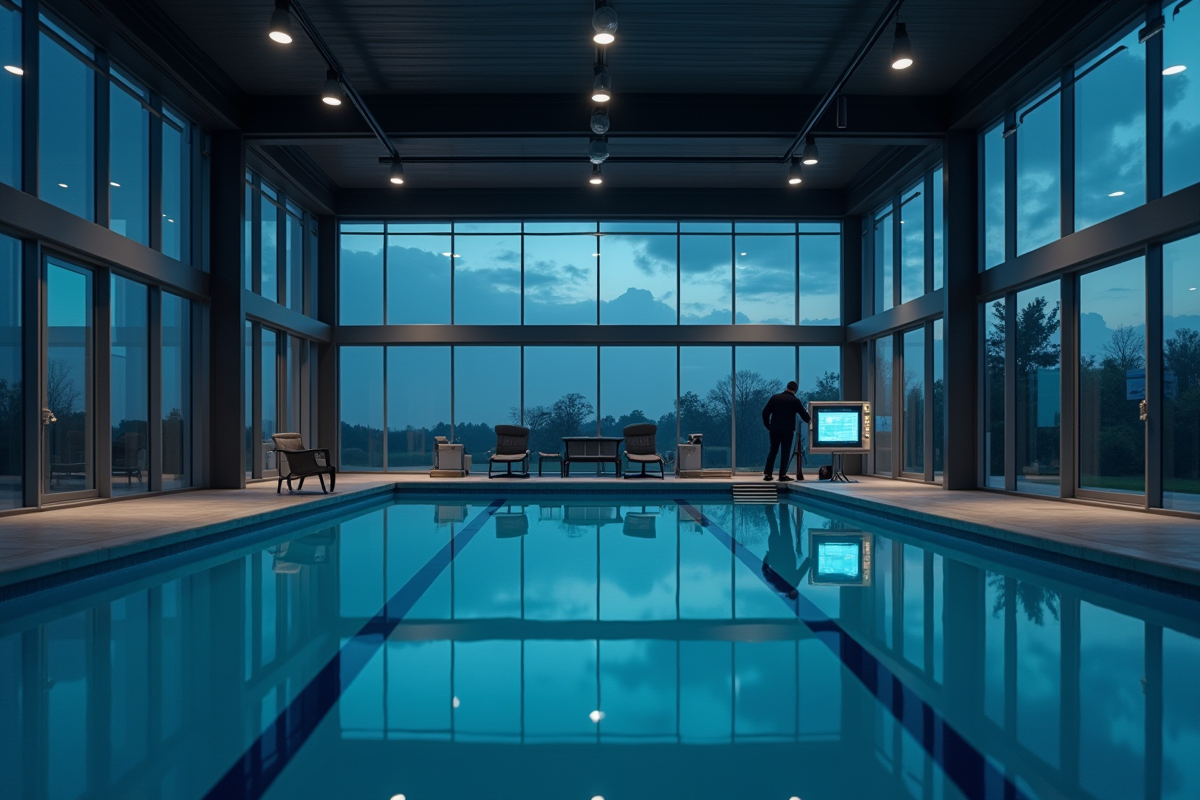 piscine nuit