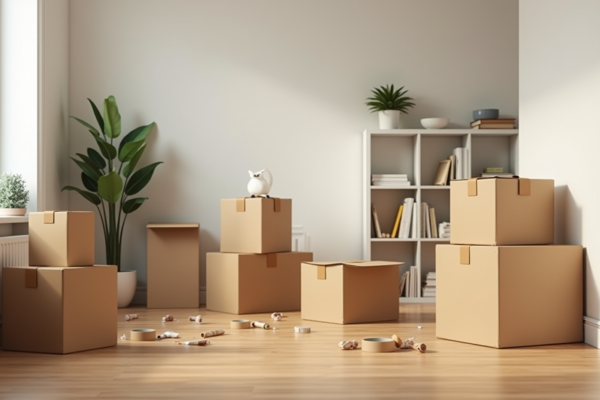 déménagement cartons