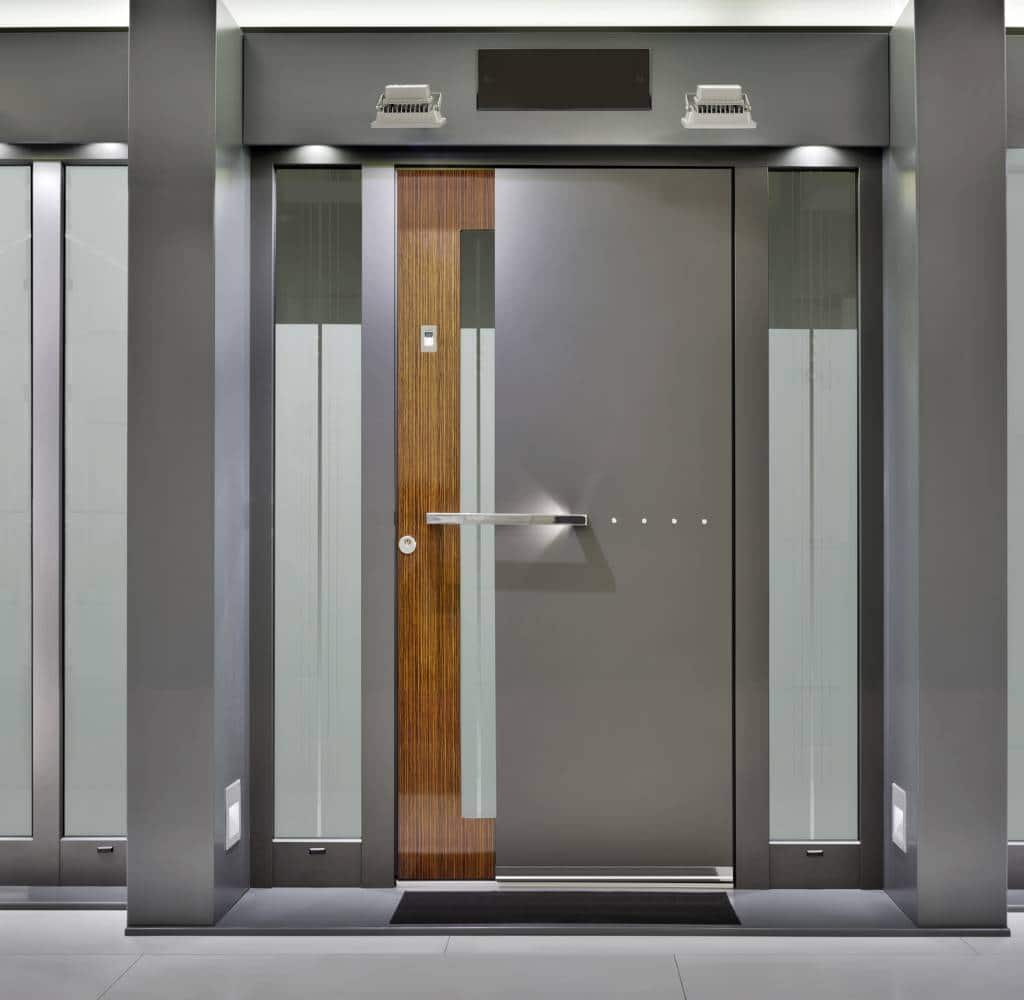 porte d'entrée en aluminium