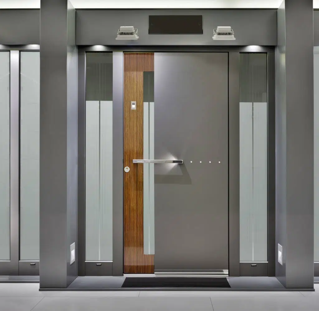 porte d'entrée en aluminium