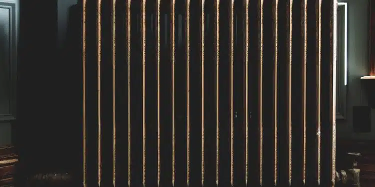 Radiateur en matière brute et naturelle