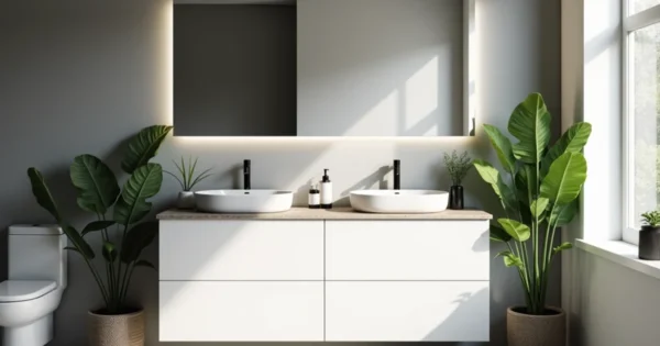 Les atouts d'un meuble de salle de bain 120 cm simple vasque - Ma Déco