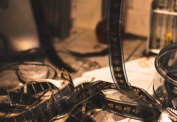 film tape on floor
